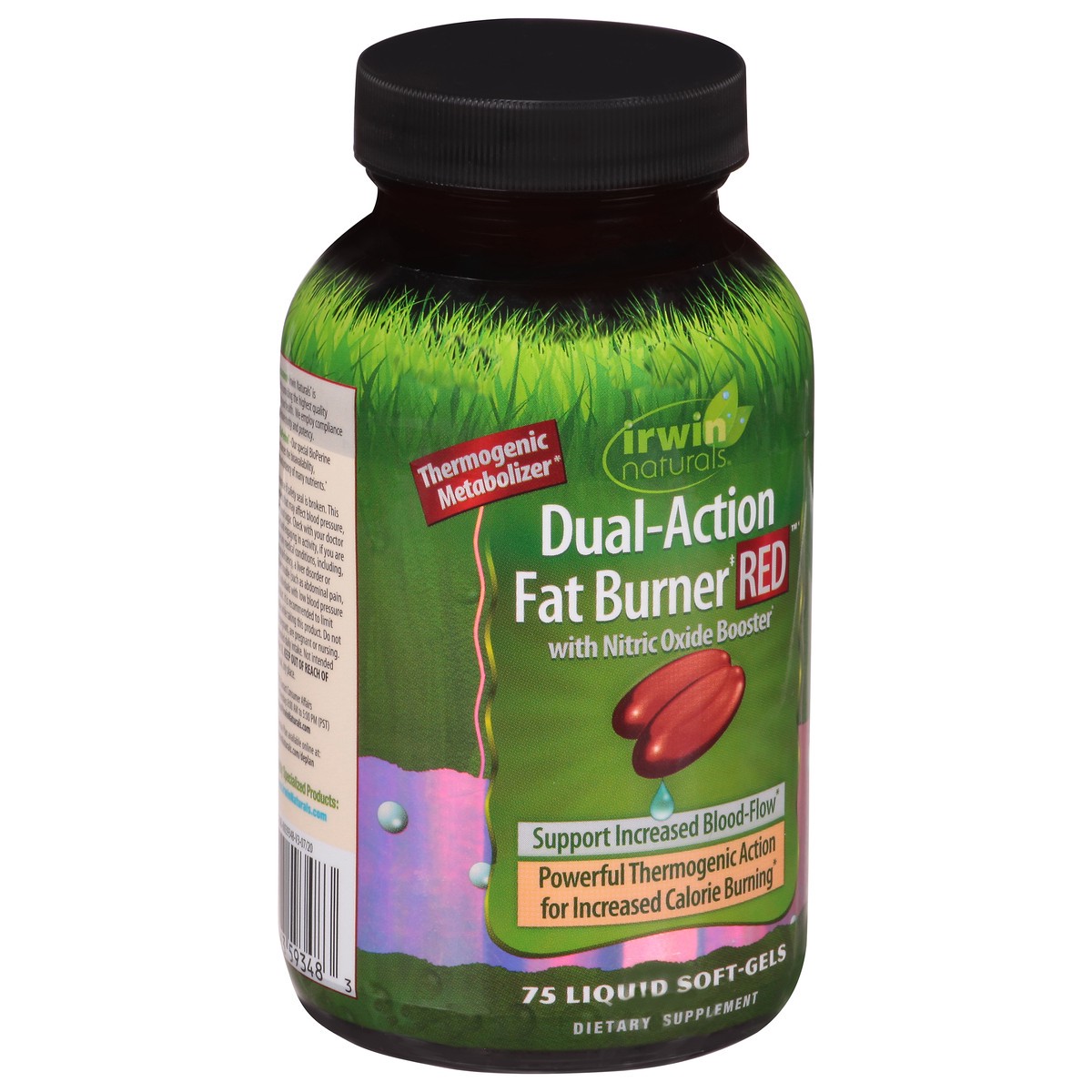 slide 2 of 9, Irwin Naturals Red Dual-Action Fat Burner Liquid Soft-Gels 75 ea, 75 ct