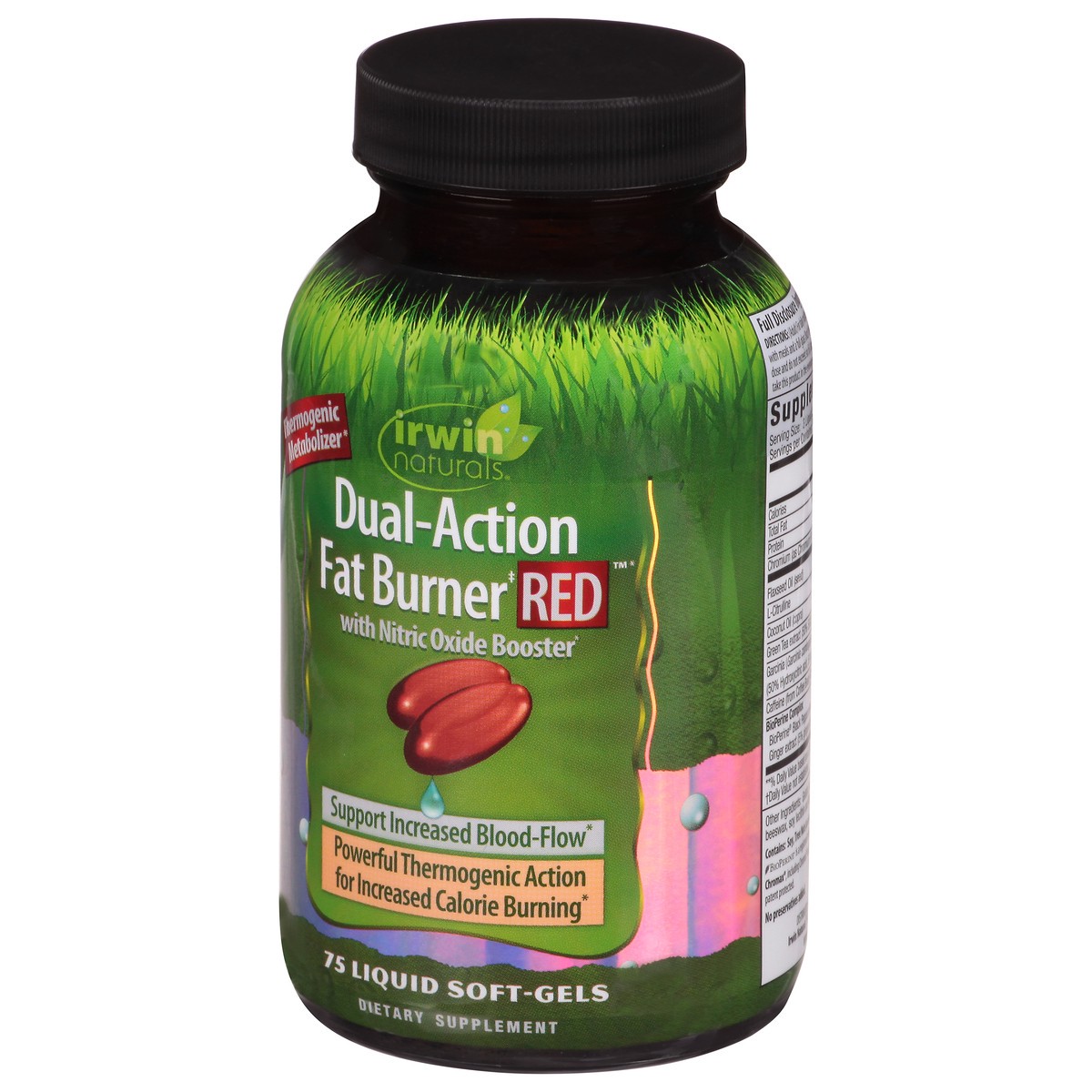 slide 3 of 9, Irwin Naturals Red Dual-Action Fat Burner Liquid Soft-Gels 75 ea, 75 ct