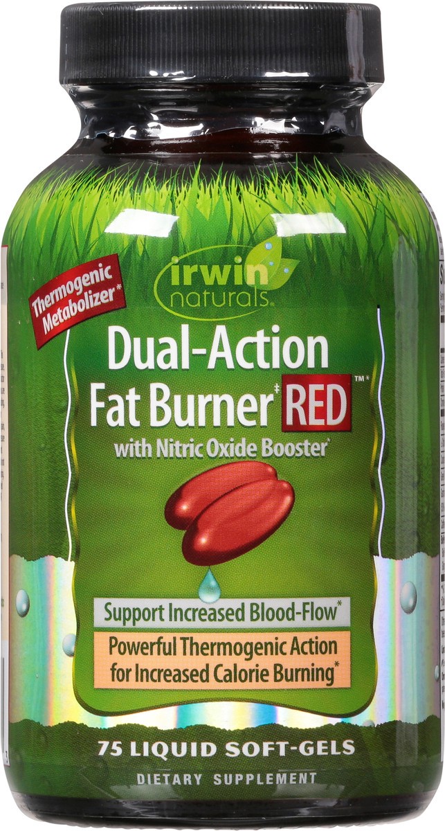 slide 6 of 9, Irwin Naturals Red Dual-Action Fat Burner Liquid Soft-Gels 75 ea, 75 ct