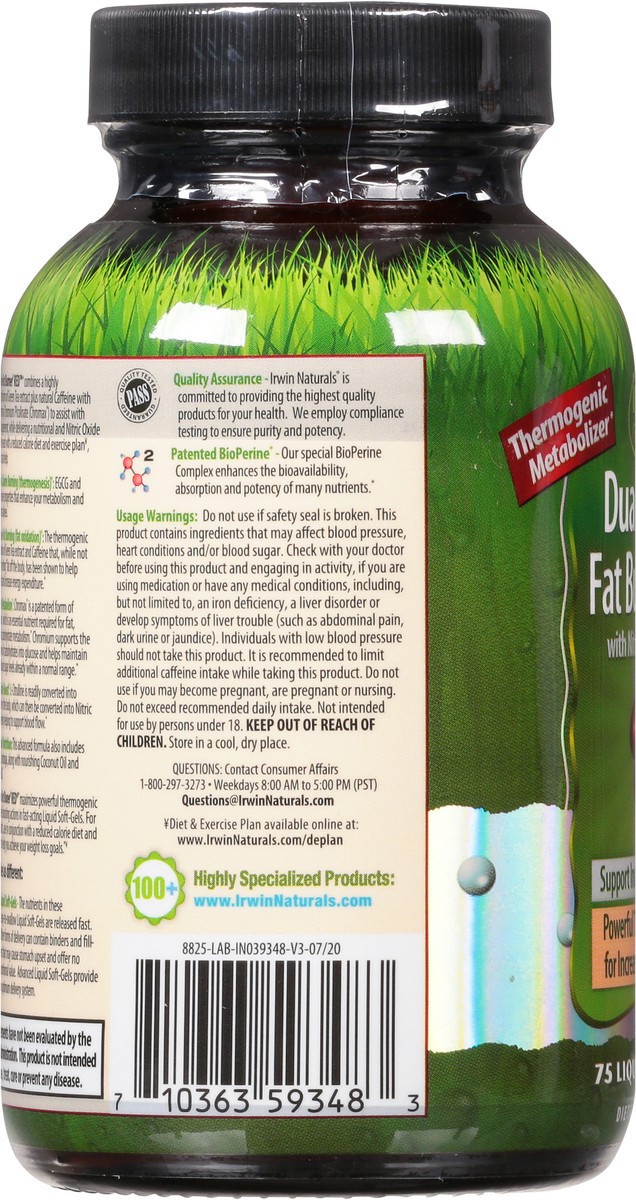 slide 7 of 9, Irwin Naturals Red Dual-Action Fat Burner Liquid Soft-Gels 75 ea, 75 ct
