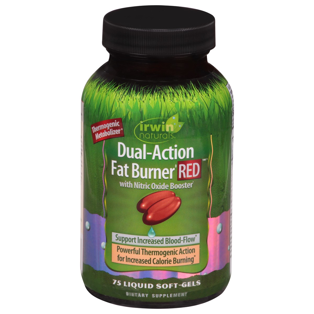 slide 1 of 9, Irwin Naturals Red Dual-Action Fat Burner Liquid Soft-Gels 75 ea, 75 ct