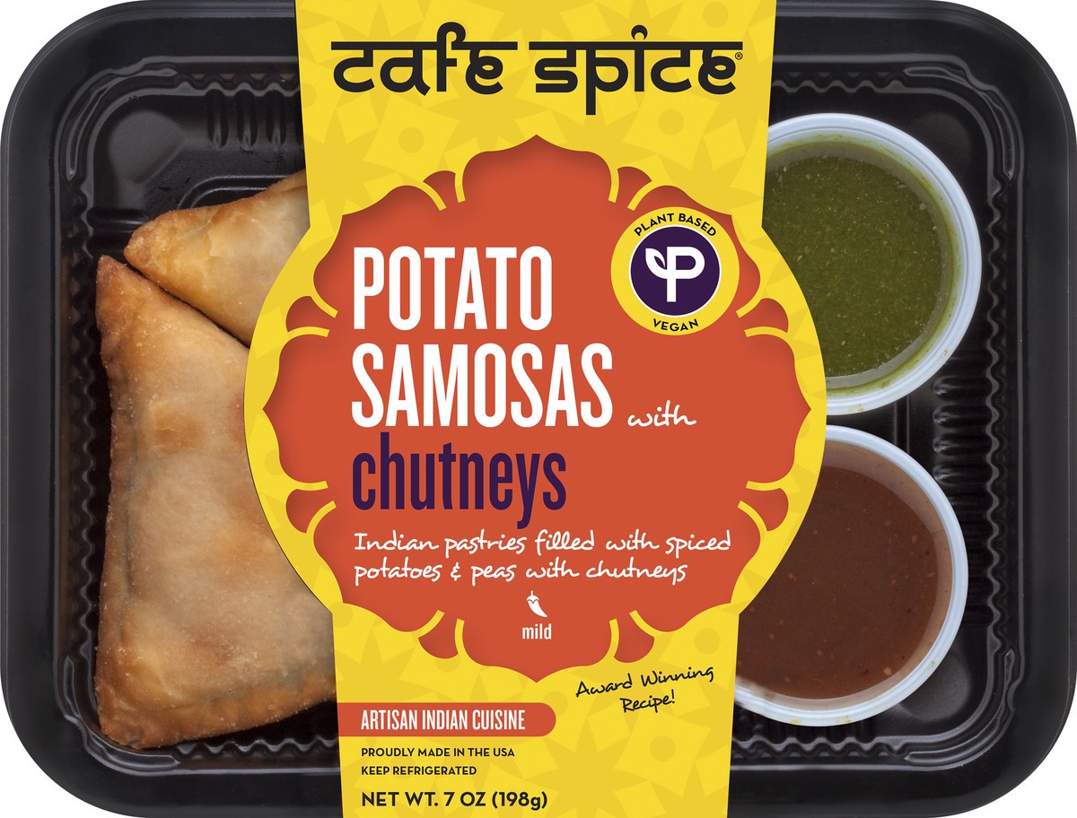 slide 1 of 7, Café Spice Cafe Spice Potato Samosas, 16 oz