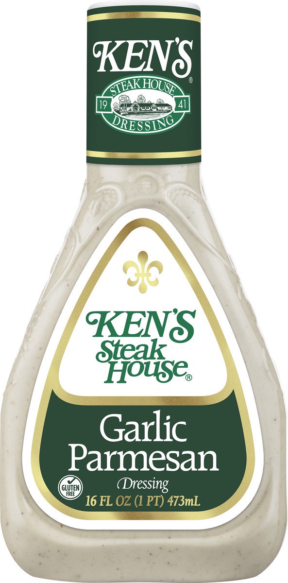 slide 5 of 9, Ken's Steak House Garlic Parmesan Dressing 16 fl oz, 16 fl oz