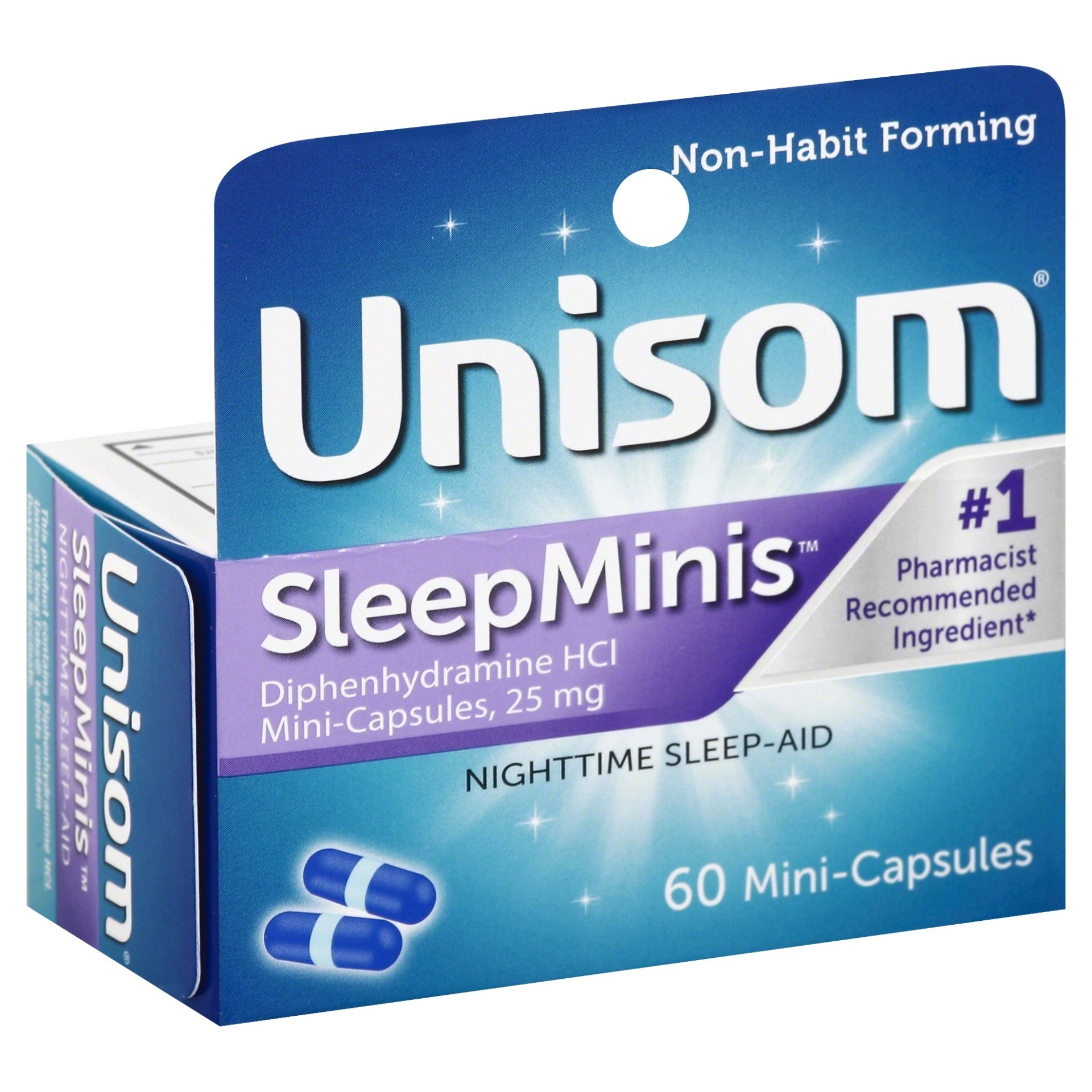 slide 1 of 1, Unisom Sleep Gel Minis, 60 ct