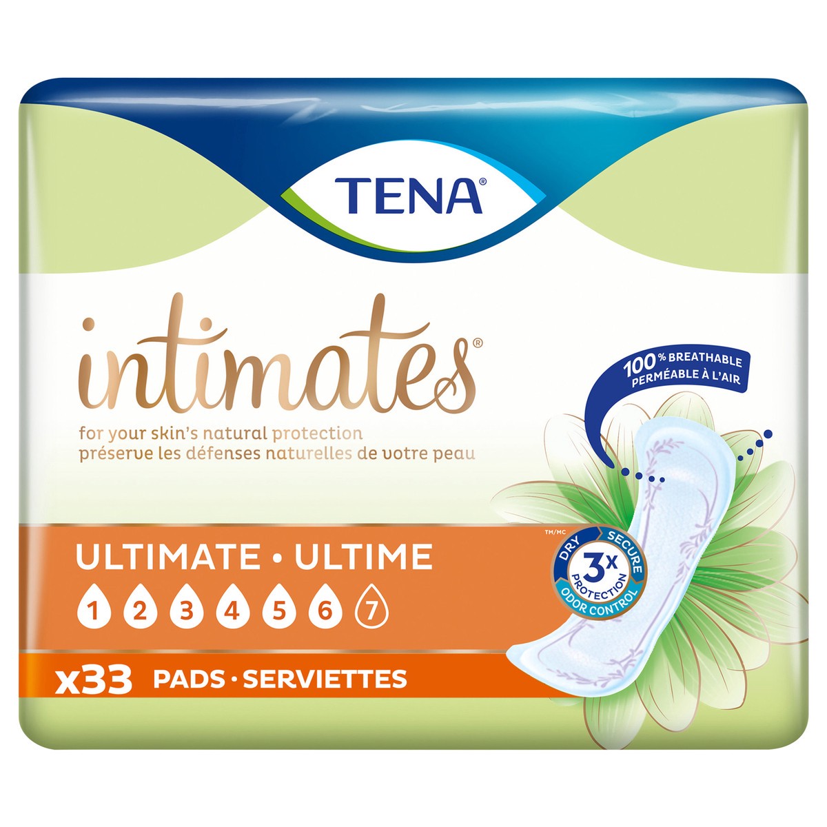 slide 1 of 3, Tena Intimates Ultimate Regular Pad, 33 Count, 33 ct
