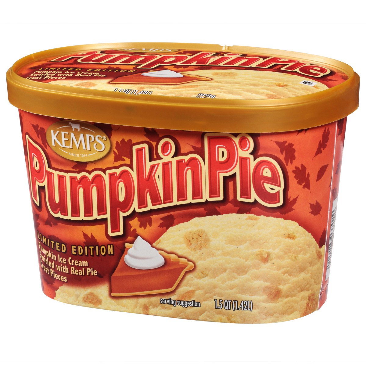 slide 6 of 9, Kemps Pumpkin Pie Ice Cream 1.5 Quart, 1.5 qt