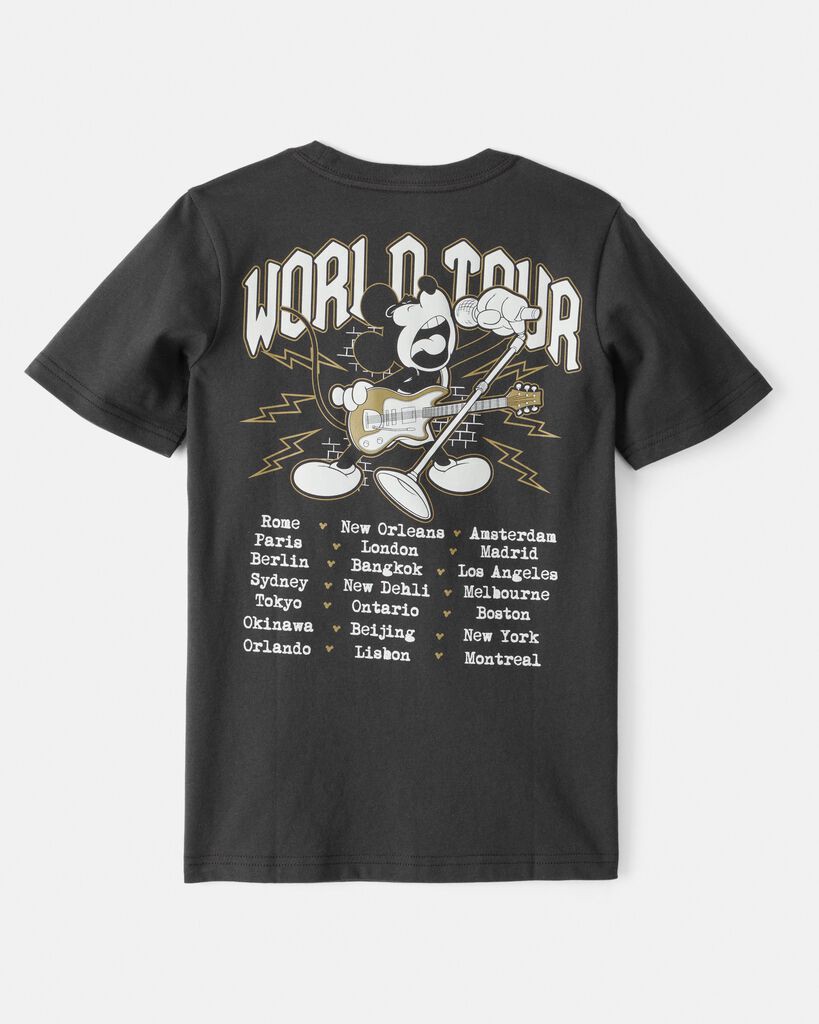 slide 3 of 4, Carter's Carters Kid Disney© Mickey Mouse Short-Sleeve Graphic Tee - Black Black 8, 1 ct