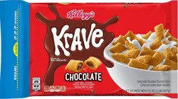 Kellogg''s Krave Breakfast Cereal, Kids Cereal, Family Breakfast, Chocolate, 32oz Bag (1 Bag)