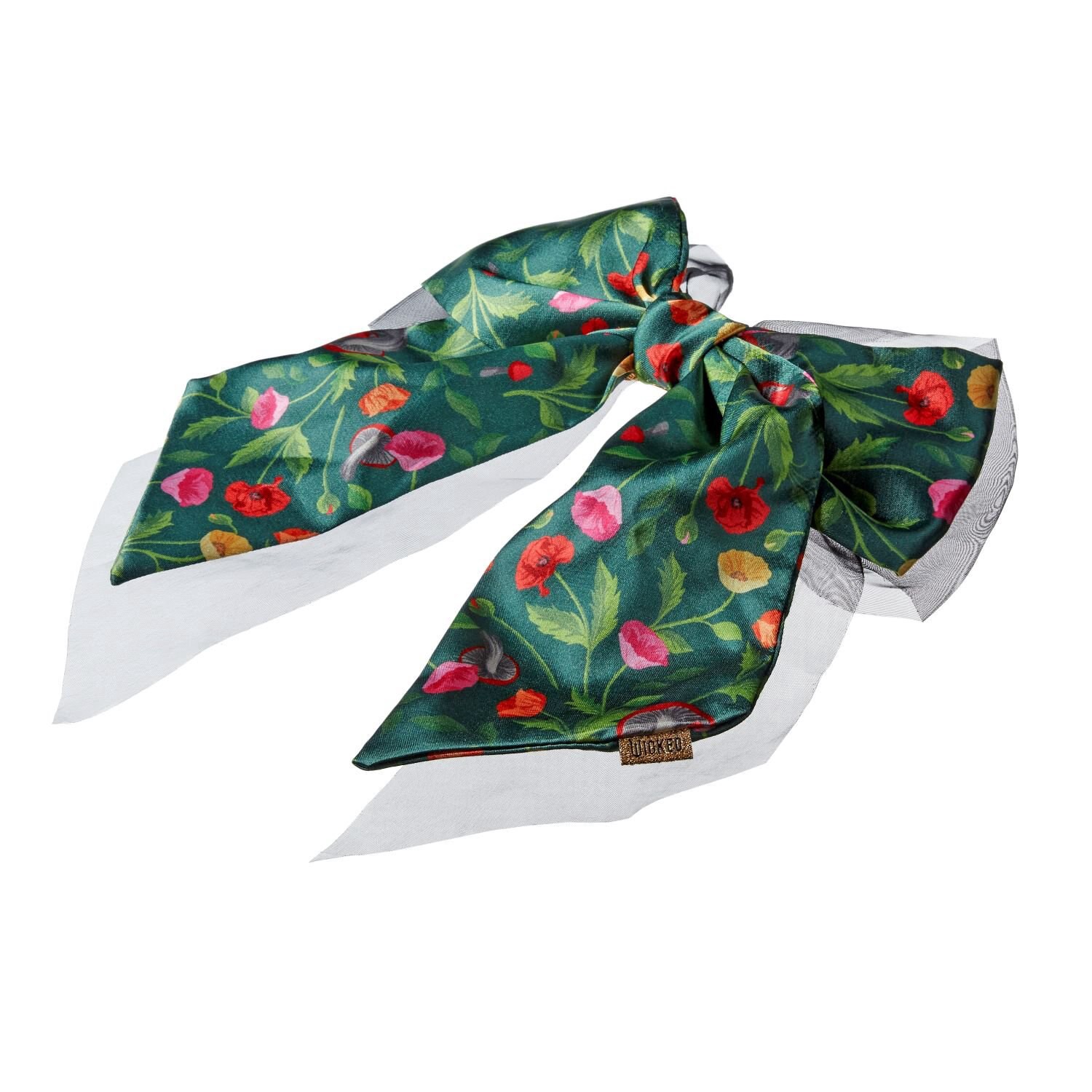 slide 2 of 5, Conair Wicked Bow Barrette, Elphaba Poppy, 1 ct