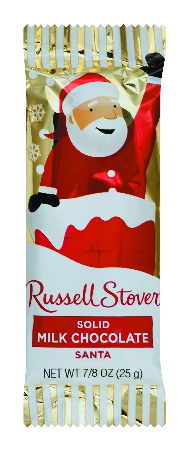 slide 1 of 2, Russell Stover Sold Milk Chocolate Santa, 0.88 oz