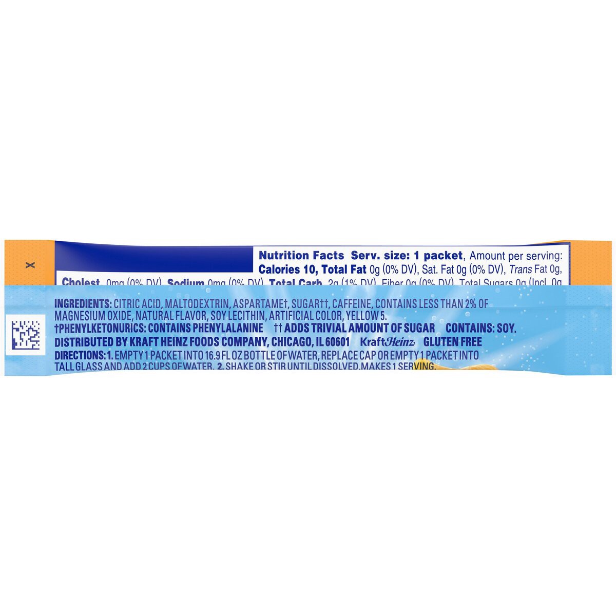 slide 5 of 8, Crystal Light On-the-Go Sugar Free Citrus Powdered Energy Drink Mix, Caffeinated, 0.09 oz Packet, 0.09 oz