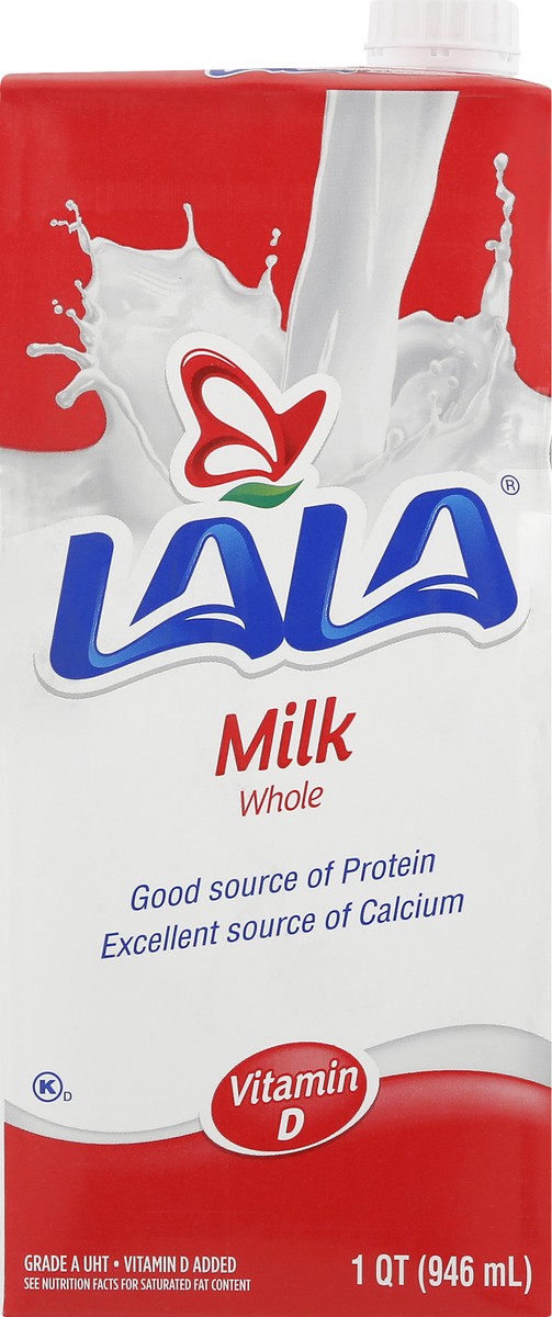 slide 6 of 9, LALA Uht Whole Milk, 1 qt