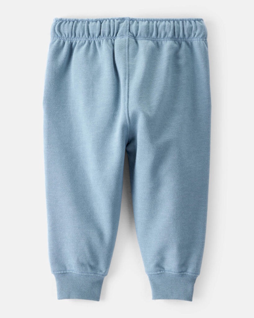slide 3 of 3, Carter's Carters Baby Boy Solid Fleece Cotton Jogger - Blue Blue 24M, 1 ct