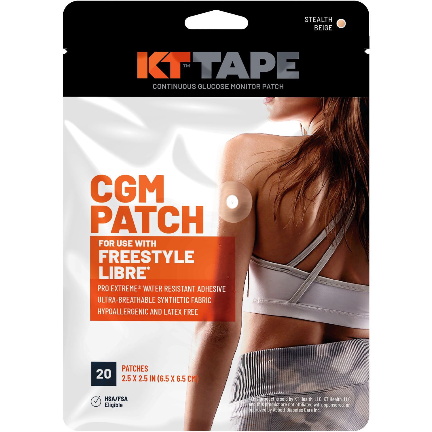 slide 3 of 4, Kt Tape Freestyle Libre Cmg Patches, 10 Ct, 10 ct