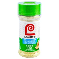 Lawry''s 25% Less Sodium Garlic Salt With Parsley, 5.62 oz