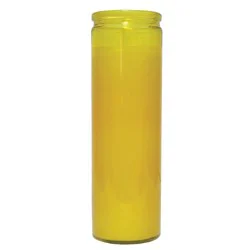 Brilux Clear Glass Candle - Amber