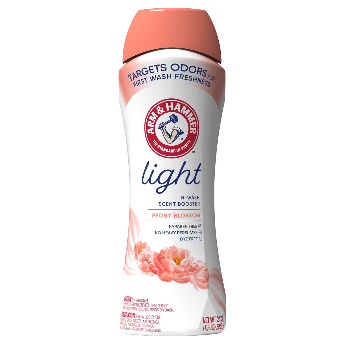 slide 1 of 14, Arm & Hammer Light In-Wash Scent Booster Beads - Peony Blossom, 24 oz