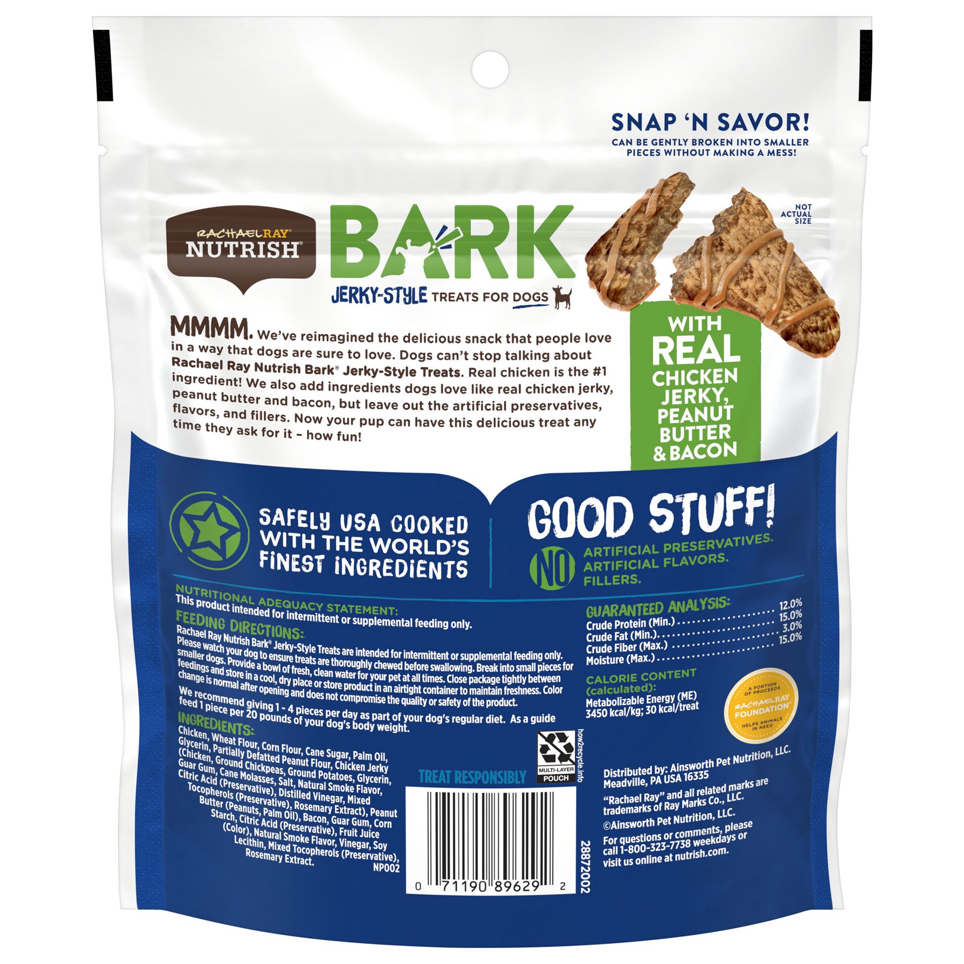 slide 4 of 4, Rachael Ray Nutrish Rachael Ray Peanut Butter Dog Treat Chicken, 4.5 oz