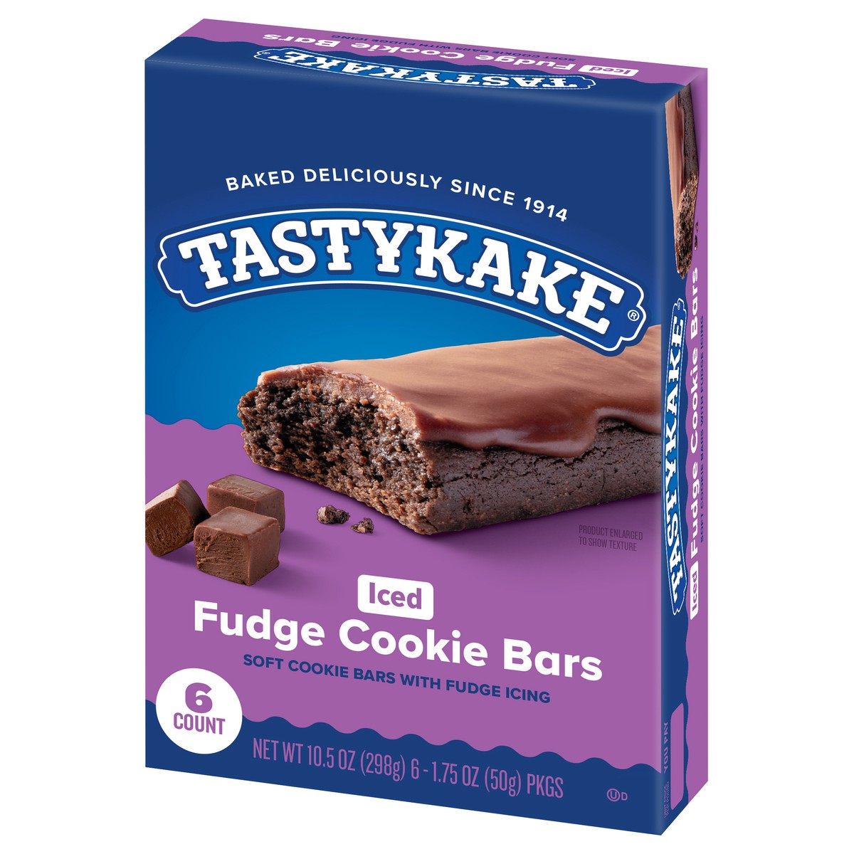 slide 4 of 13, Tastykake Iced Fudge Soft Cookie Bars, 6 ct