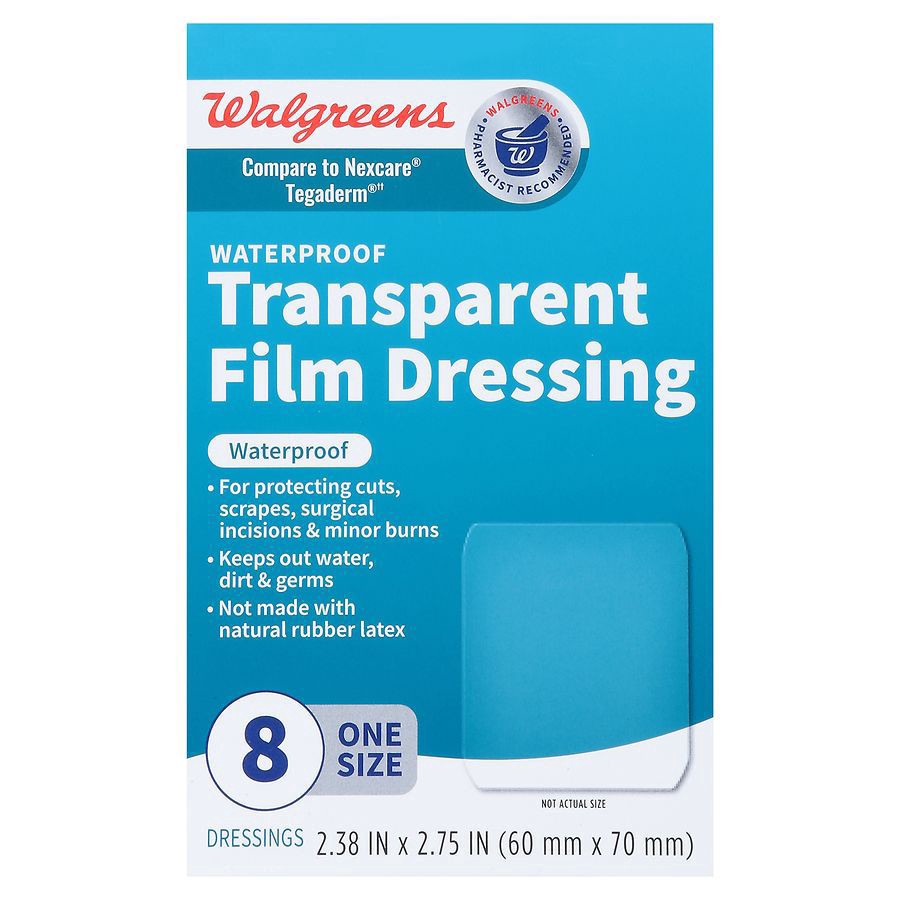 slide 4 of 5, Walgreens Transparent Film Dressing, 8 ct