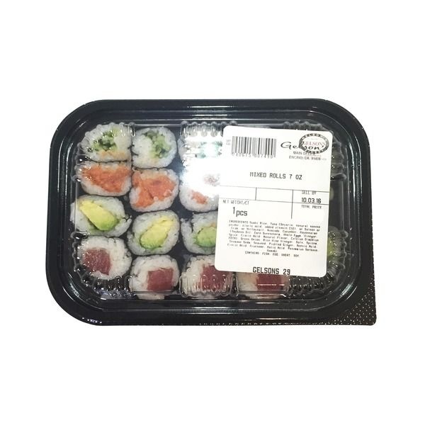 slide 1 of 1, Mixed Sushi Rolls, 7 oz