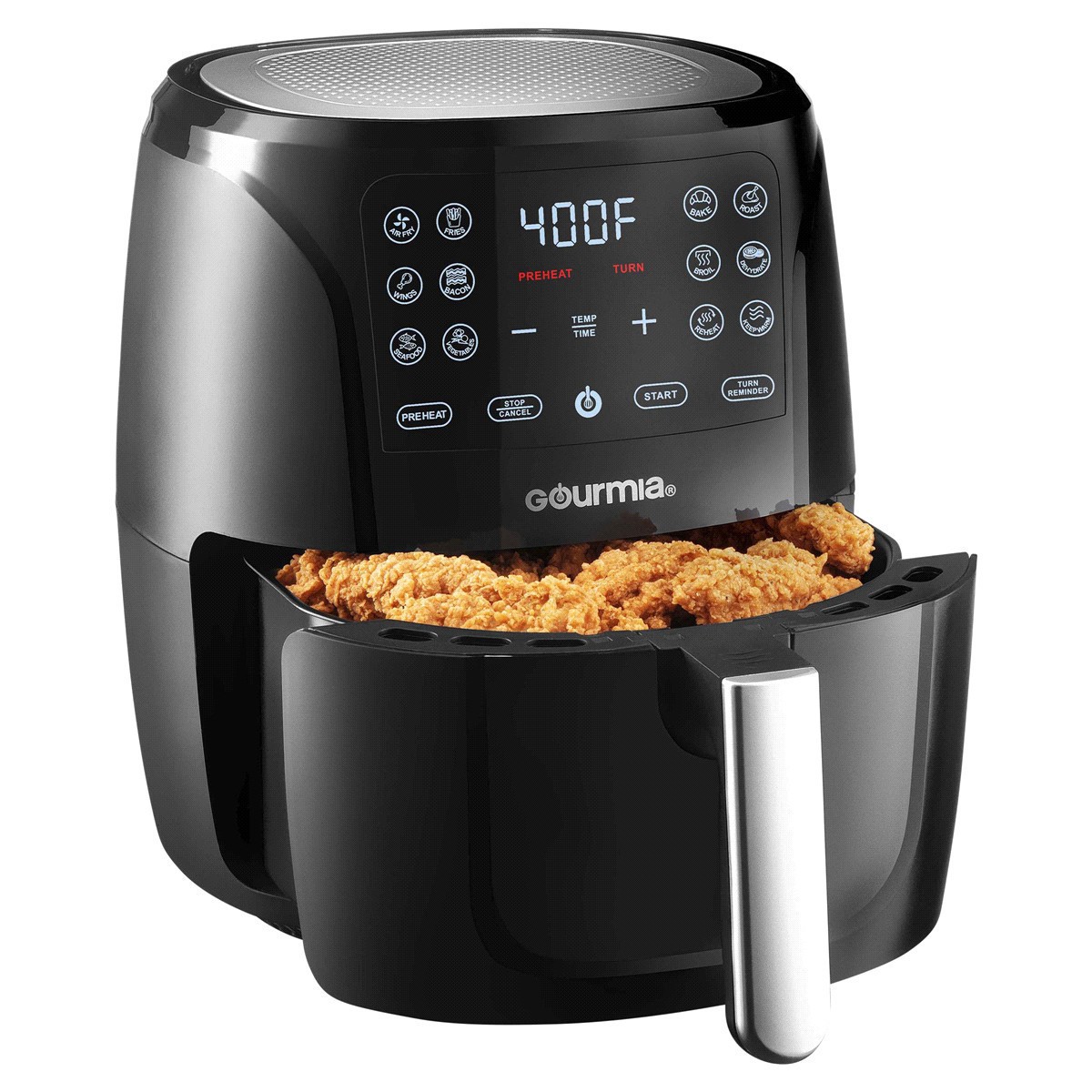 slide 9 of 17, Gourmia Digital Air Fryer, 6 qt