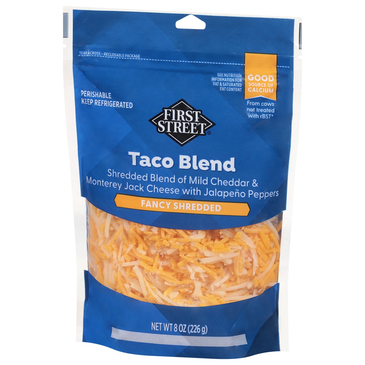 slide 12 of 13, First Street Taco Blend Fancy Shred, 8 oz