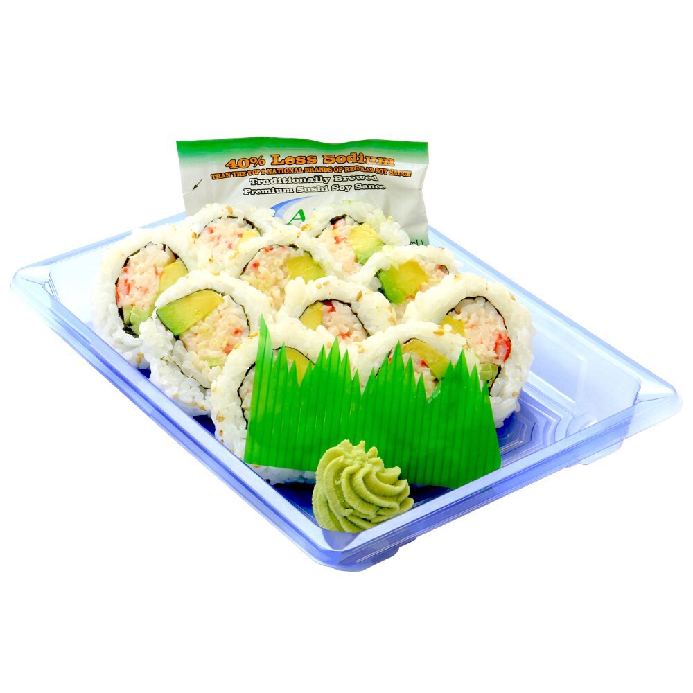 slide 1 of 1, AFC Advanced Fresh Concepts California Roll Sushi With Brown Rice, 7 oz