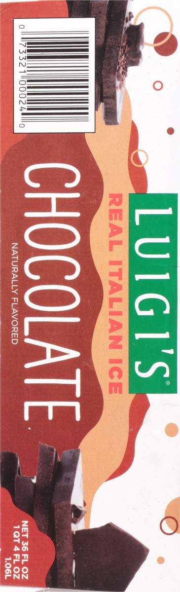 slide 8 of 9, Luigi's Chocolate Real Italian Ice 6 - 6 fl oz Cups, 6 ct