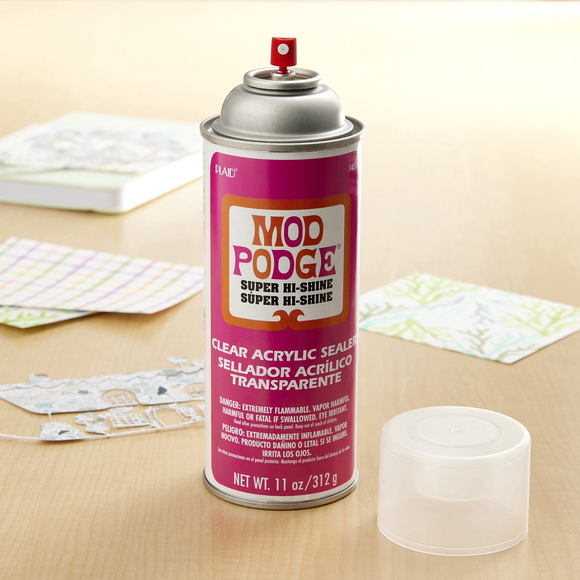 slide 3 of 3, Mod Podge Super Hi-Shine Acrylic Sealer, 11 oz