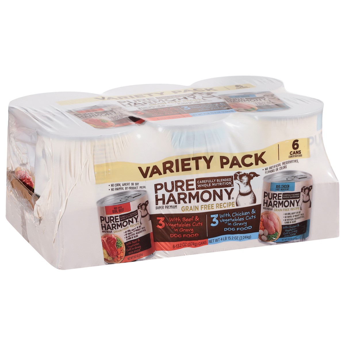 slide 10 of 13, Pure Harmony Grain Free Recipe Super Premium Dog Food Variety Pack 6 ea, 79.2 lb; 6 pk