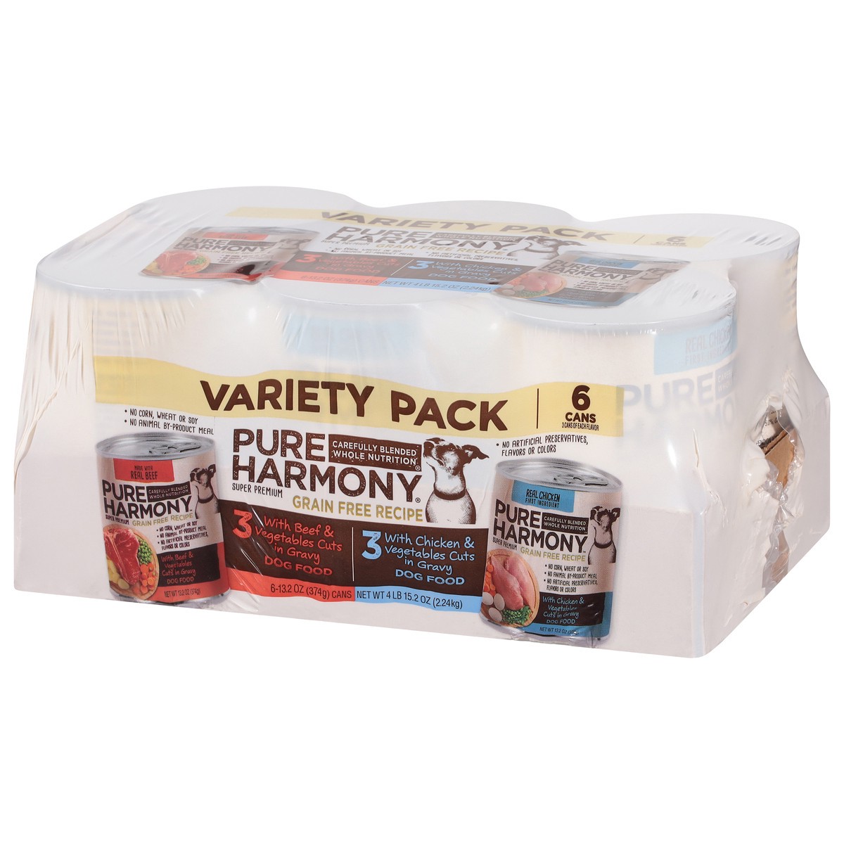 slide 2 of 13, Pure Harmony Grain Free Recipe Super Premium Dog Food Variety Pack 6 ea, 79.2 lb; 6 pk