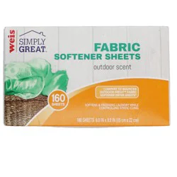 Weis Quality Outdoor Scent 160 Count Fabric Softener Sheets