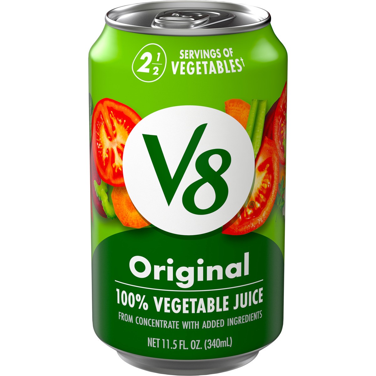 slide 5 of 11, V8 Original 100% Vegetable Juice, 11.5 fl oz