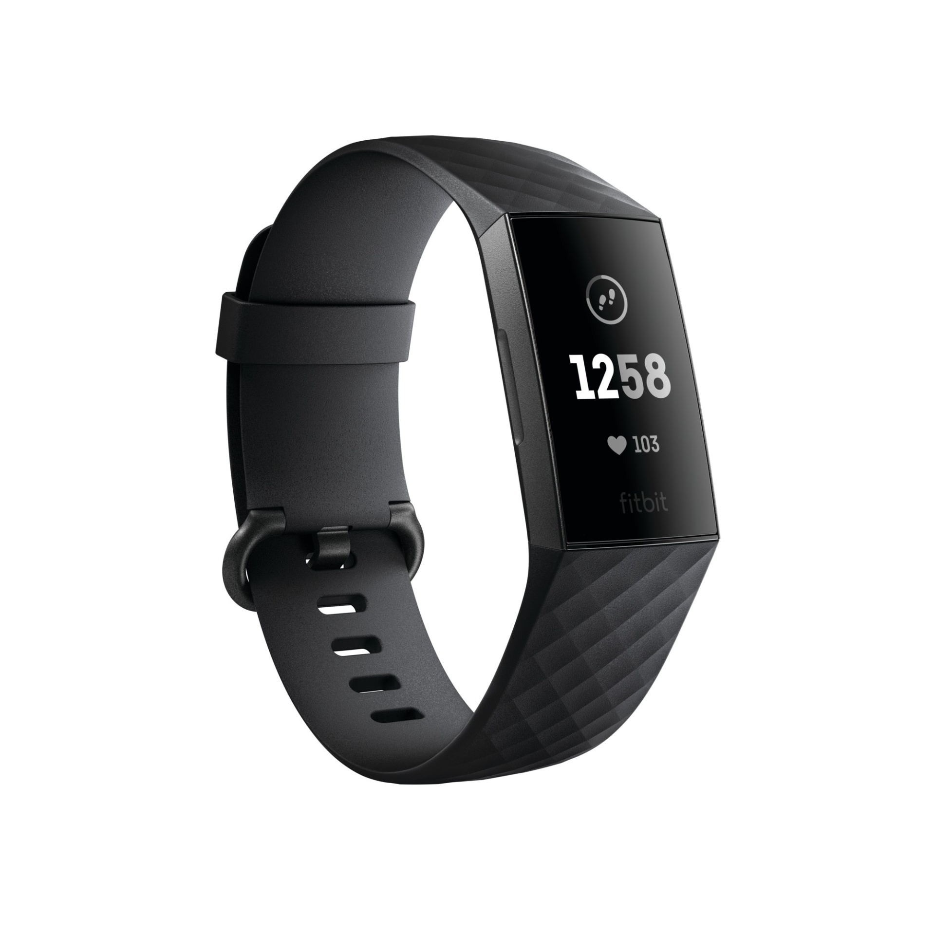 slide 1 of 1, Fitbit Charge 3 Fitness Tracker - Graphite/Black, 1 ct