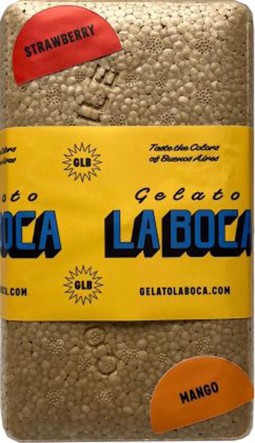 slide 1 of 1, La Boca Mango & Strawberry Sorbet Gelato, 13 oz