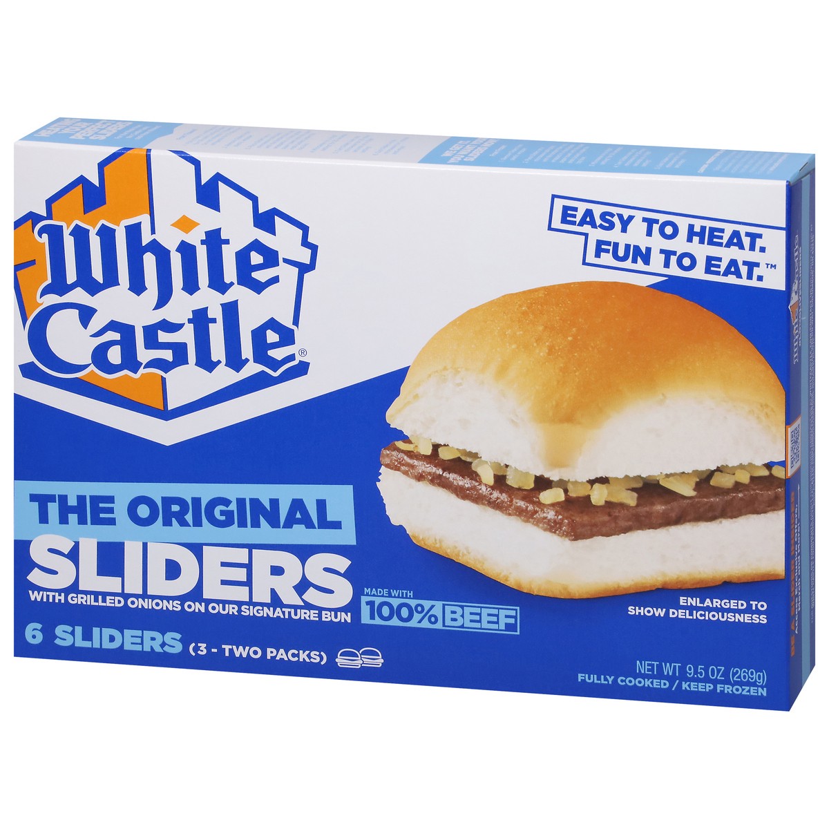 slide 6 of 9, White Castle Hamburgers, 6 ct