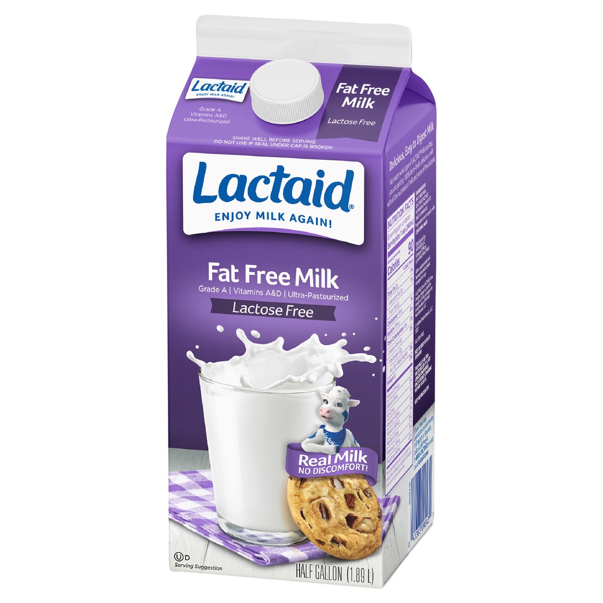 slide 3 of 9, Lactaid Fat Free Milk, 64 oz, 