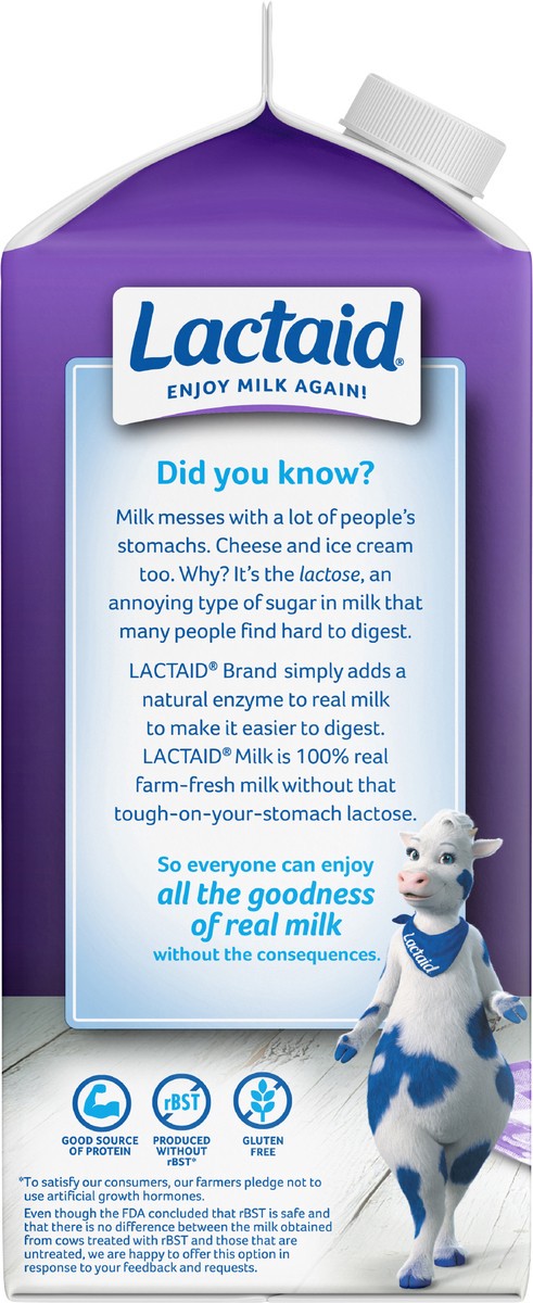 slide 7 of 9, Lactaid Fat Free Milk, 64 oz, 