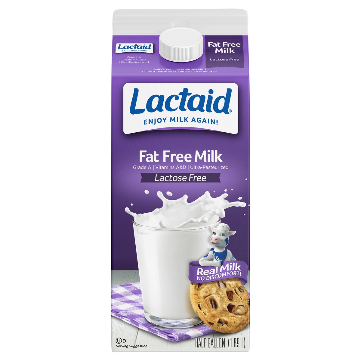 slide 1 of 9, Lactaid Fat Free Milk, 64 oz, 