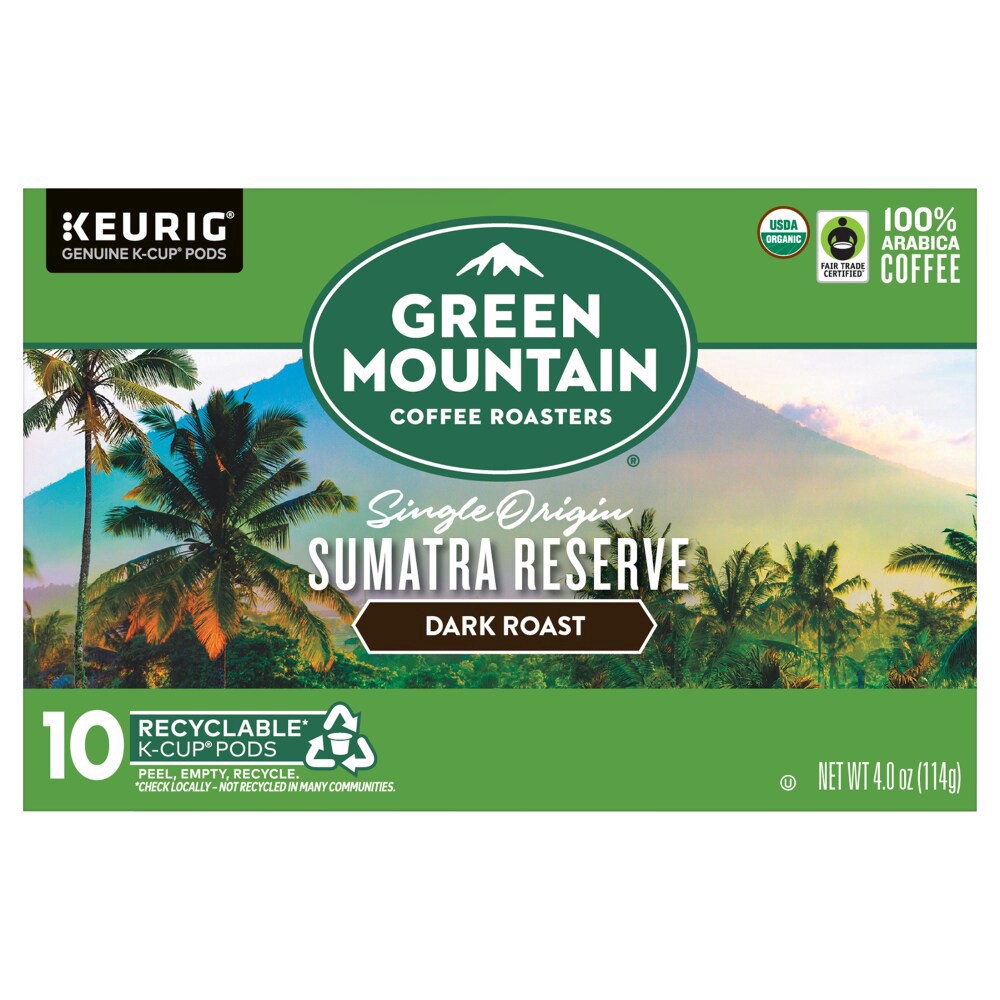 slide 4 of 5, Green Mountain Coffee K-Cup Sumatra Reserve, 10 ct