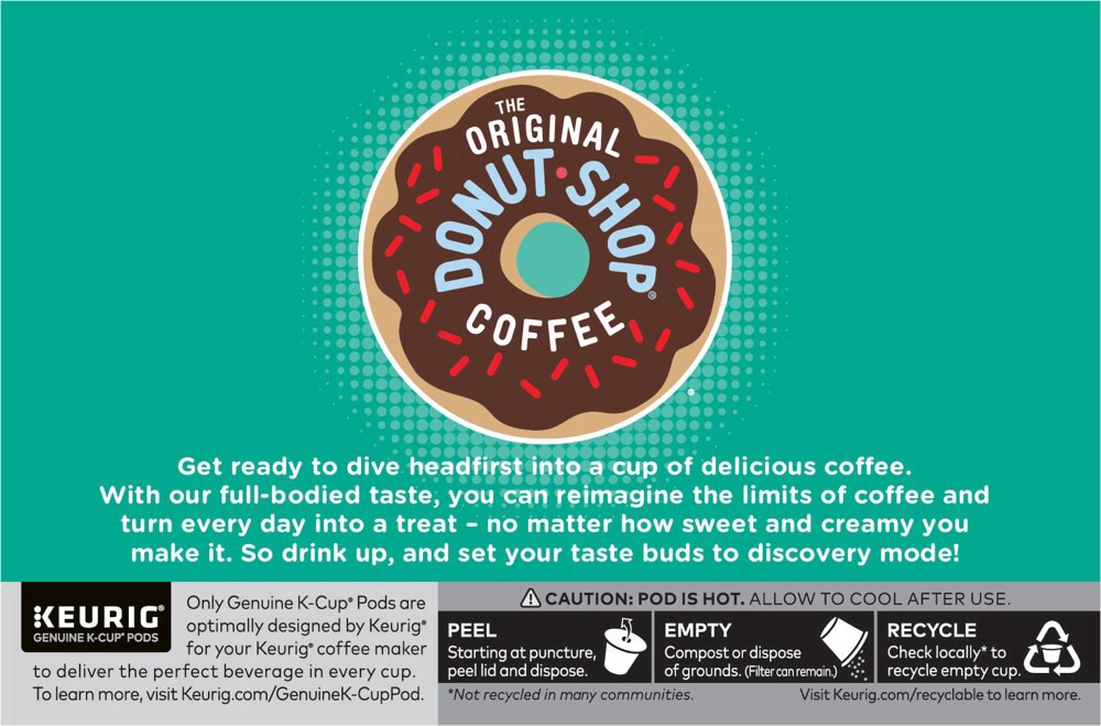 slide 3 of 5, The Original Donut Shop Dark Roast K-Cup Coffee Pods - 10 ct, 10 ct