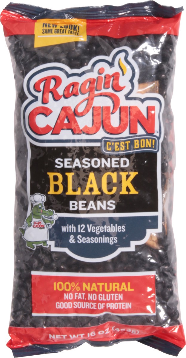 slide 1 of 13, Ragin' Cajun Fixin's Seasoned Black Beans 16 oz, 16 oz