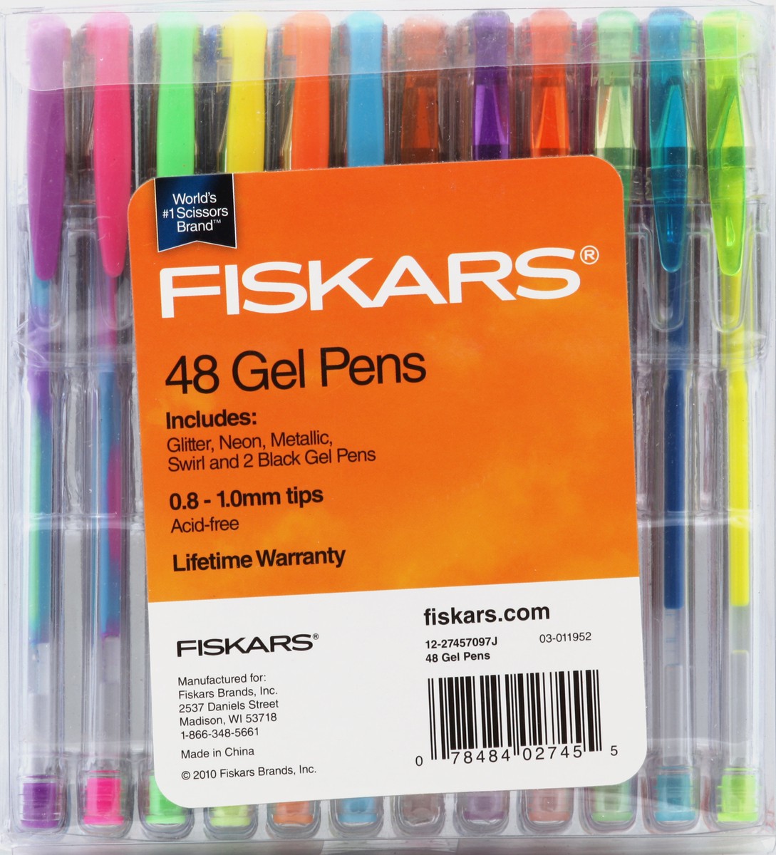 slide 1 of 4, Fiskars Gel Pens 48 ea, 48 ct