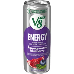 V8 +Energy Pomegranate Blueberry Juice Energy Drink - 11.5 fl oz