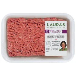 Laura's Lean Beef 85% Lean 15% Fat Fine Ground Beef