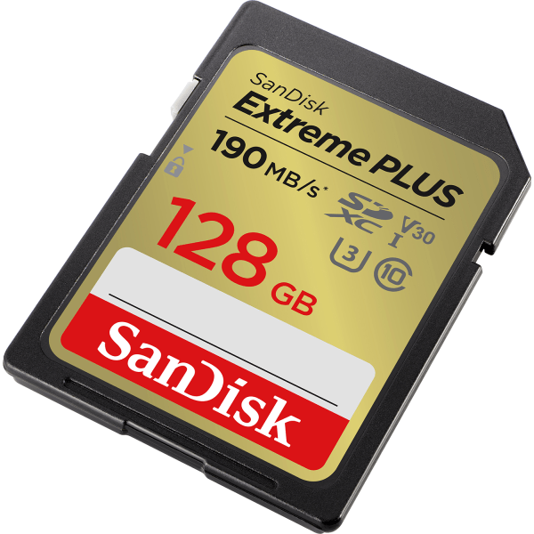 slide 4 of 4, SanDisk Extreme Plus Secure Digital Speed Bump Memory Card, 128Gb, 1 ct