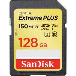 SanDisk Extreme Plus Secure Digital Speed Bump Memory Card, 128Gb