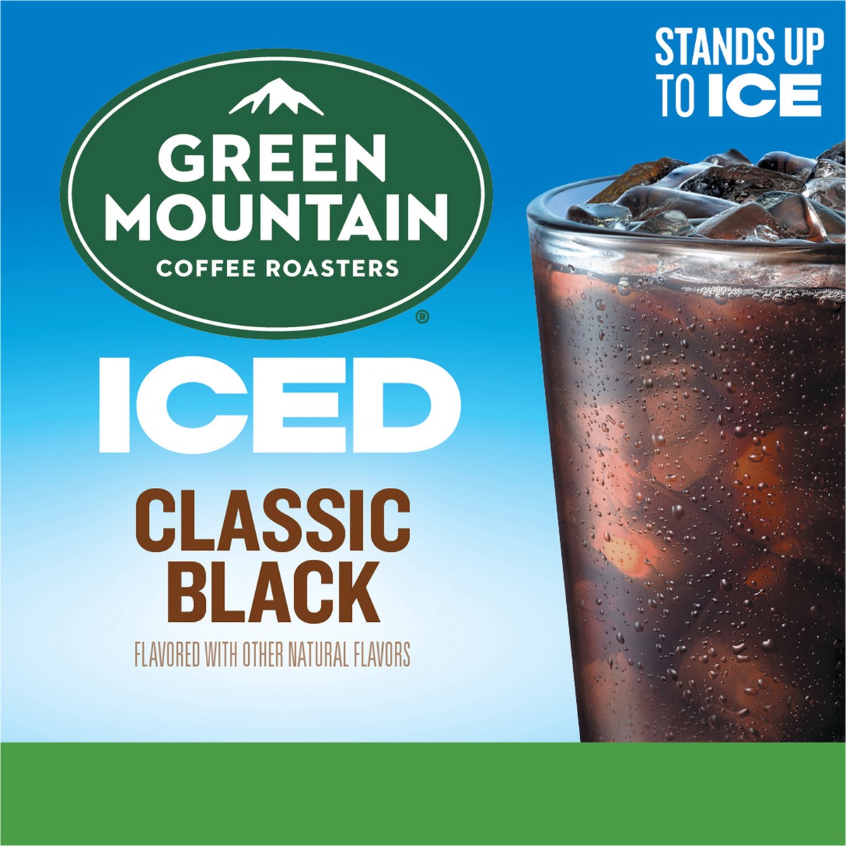 slide 9 of 9, Green Mountain Coffee Roasters ICED Classic Black, Single Serve Keurig K-Cup Pods, Medium Roast Iced Coffee- 10 ct, 10 ct