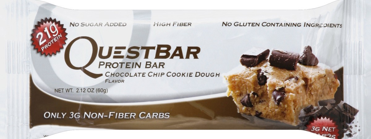 slide 5 of 6, Quest Chocolate Chip Cookie Dough Protein Bar, 2.12 oz